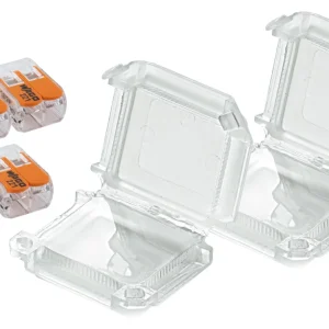 Lot de 2 boîtiers de connexion étanches IPX8 2 entrées S221 - Wago