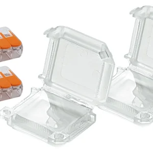 Lot de 2 boîtiers de connexion étanches IPX8 5 entrées S221 - Wago